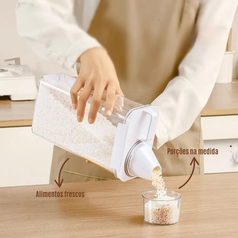 Kit 2 Potes Hermético para Lavanderia com Copo Medidor - Adora