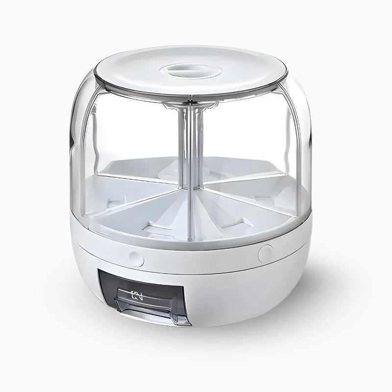 Dispenser De Alimentos Giratório Com 6 Divisões - Adora