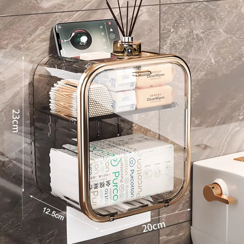 Porta Papel Higiênico com Fixação Sem Furo - Adora