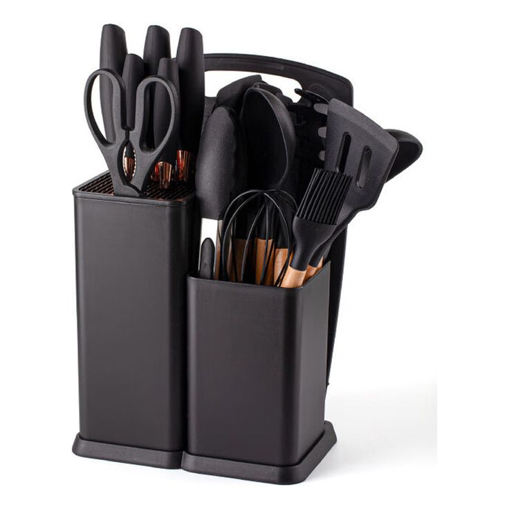 Kit Utensílios Cozinha 19 Peças de Silicone