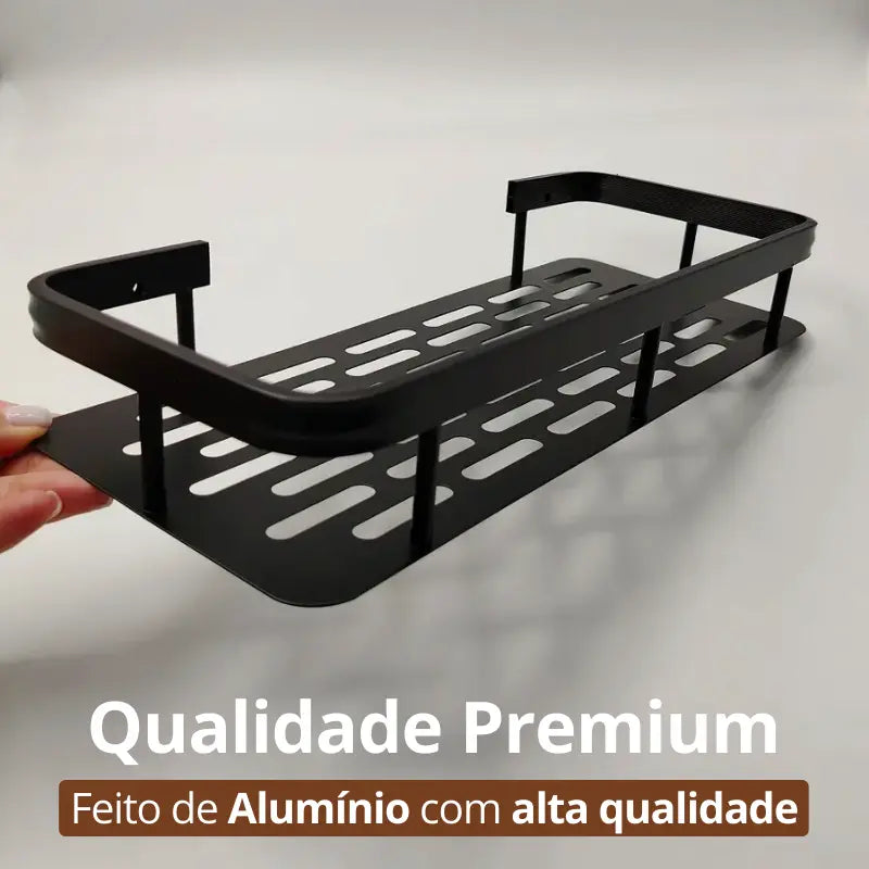 Prateleira para Banheiro Premium + Adesivos FixAdora™ de Brinde